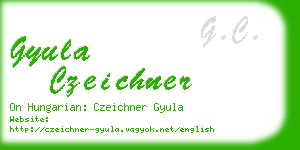 gyula czeichner business card